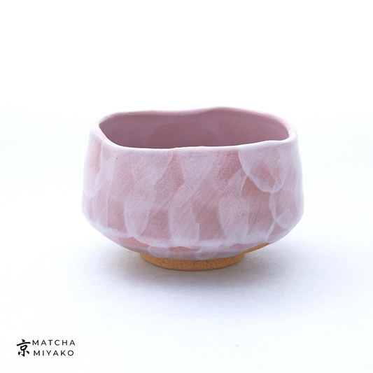 Chawan - Japanese Tea Bowl, pink pattern