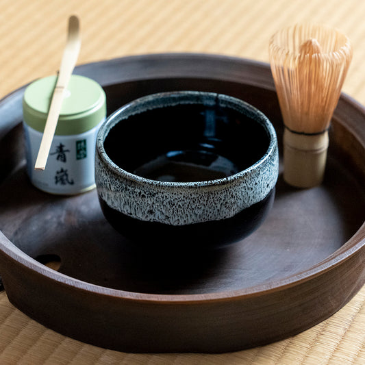 Japanese Matcha Tea Set - Tenmoku satsuma style