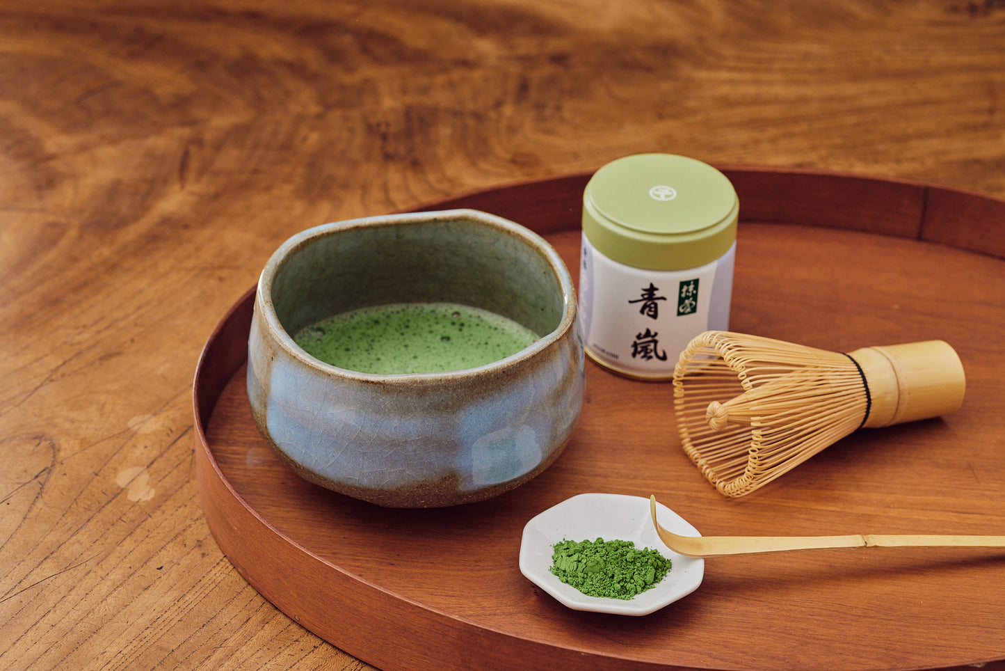 Japanese Matcha Tea Set - Brown-blue